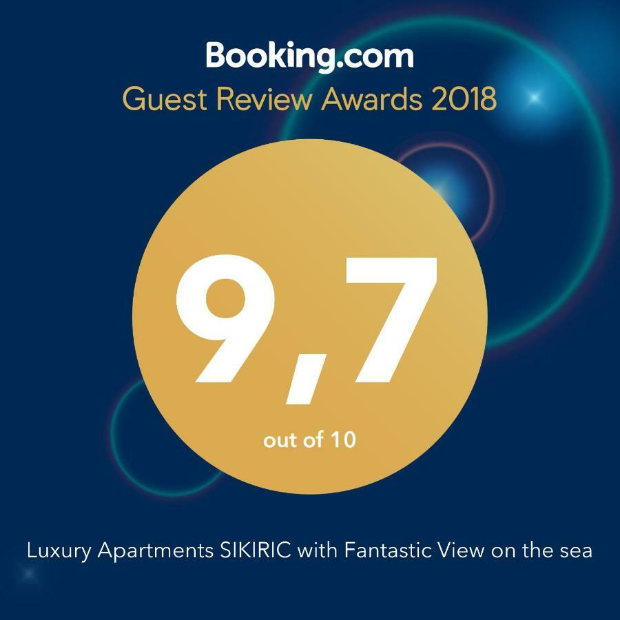 Luxury Apartments Sikiric_2 With Fantastic View On The Sea Bibinje Bagian luar foto